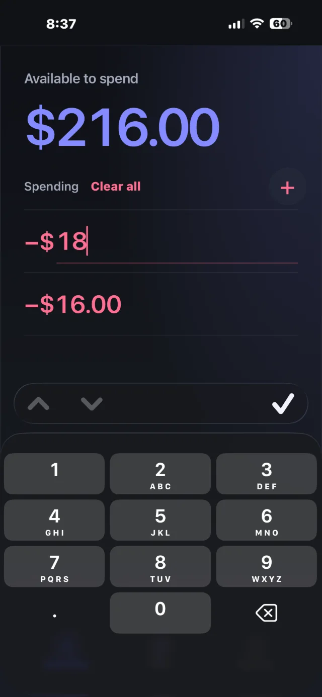 Logging a purchase